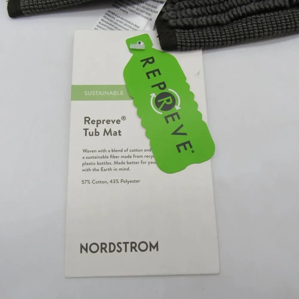 Nordstrom Reversible Cotton Blend Bath Mat, Size One Size - Black 20